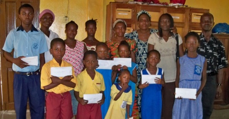 2010 Scholarship Beneficiaries and Parents at Presentation Ceremony